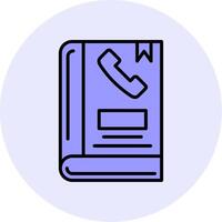 Phone Book Vector Icon