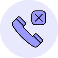 Call Rejected Vector Icon