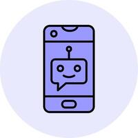 icono de vector de chatbot