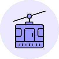 Cable Car Cabin Vector Icon