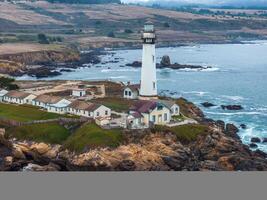 Pigeon point lighthouse. Aerial view of the lighthouse photo