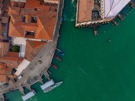 Aerial view of Murano island in Venice lagoon, Italy photo