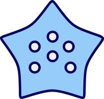 icono de vector de estrella de mar