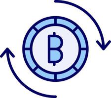 Bitcoin Exchange Vector Icon