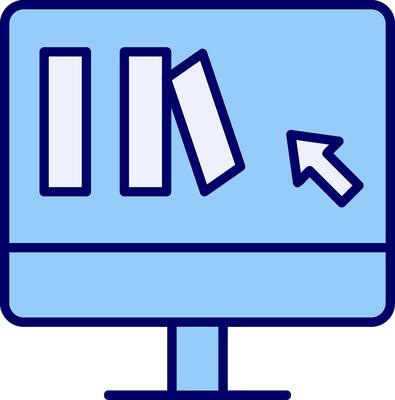 Online Book purchase Vector Icon