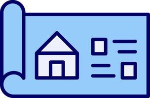 House Blueprint Vector Icon