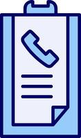 Call list History Vector Icon