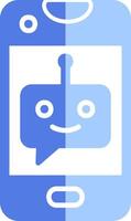 icono de vector de chatbot