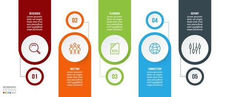 Timeline chart business infographic template. vector