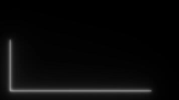 Neon border light animated rectangle borders video 4K Resolution