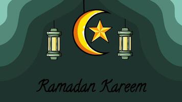 Animé arabesque Contexte pour religieux salutations comme Ramadan, Hajj, eid et commun islamique fins video
