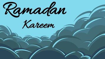 animato arabesco sfondo per religioso saluti come Ramadan, hajj, eid e Comune islamico scopi video