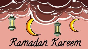 Animated arabesque background for religious greetings as ramadan, Hajj, Eid and common Islamic purposes video