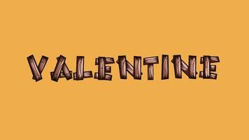 ein Valentinstag Tag Animation mit ein Natur Thema video