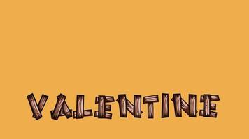 ein Valentinstag Tag Animation mit ein Natur Thema video