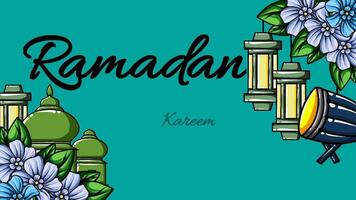 Animated arabesque background for religious greetings as ramadan, Hajj, Eid  and common Islamic purposes video