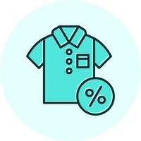 Discounted Tshirt Vector Icon