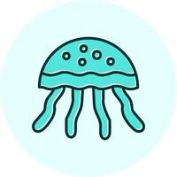 icono de vector de medusas