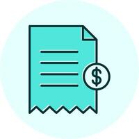 Shopping Receipt Vector Icon