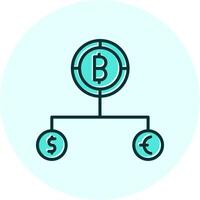 Divide Currency Vector Icon