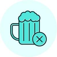 No Alcohol Vector Icon