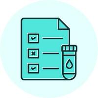 Medical Test Report Vector Icon