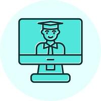 Online Learning Vector Icon