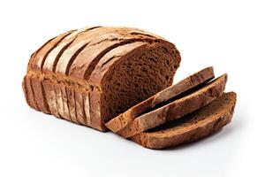 AI generated Rye bread closeup photo