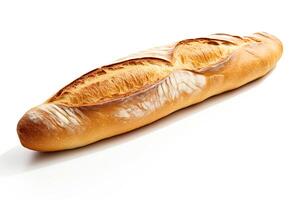 AI generated French bread close up photo