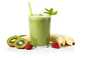 AI generated Kiwi green smoothie photo