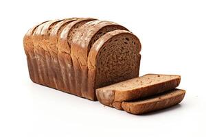 AI generated Rye bread closeup photo