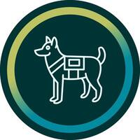 Military Dog Vector Icon