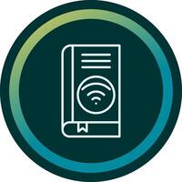 Wifi libro vector icono