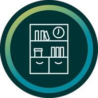 Bookshelf Vector Icon