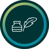 Quill And Ink Vector Icon