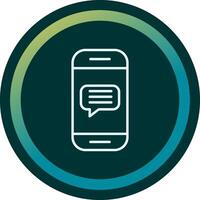 Phone Message Vector Icon