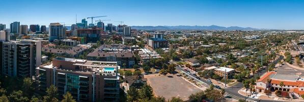 Phoenix city downtown skyline cityscape of Arizona in USA. photo