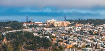 Aerial view of the Richmond and Golden Gate Park. photo