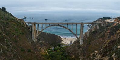 bixby puente aéreo ver en California, EE.UU. hermosa puente foto