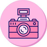 icono de vector de cámara de fotos