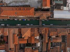 Aerial view of Murano island in Venice lagoon, Italy photo