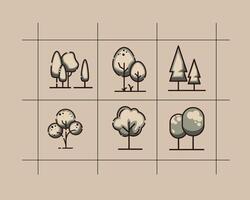 tree icon asset graphic vector