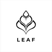 Graphic vector illustration of an elegant leaf logo design