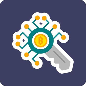 Encryption Key Vector Icon