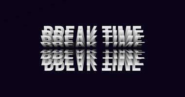 Elevate break time with mesmerizing text animation. Perfect for websites, presentations, or projects seeking creativity and tranquility. Grab attention with elegant typography. video