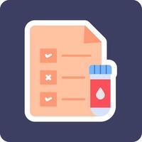 Medical Test Report Vector Icon