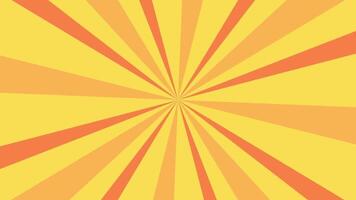 Sun burst or sun rays looping animation background video. color background. video