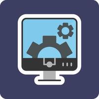 Computer Settings Vector Icon