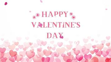 Valentine's day creative video background for social media post..