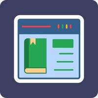 Online Book purchase Vector Icon